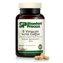 תהליך סטנדרטי B Vitality עם Coq10 - תוסף בריאות סלולרי עם ביוטין, ויטמין B12 & Folate - טבעוני, Gluten-Free & Non-Dairy - 90 קפסולות (30 משרתים)