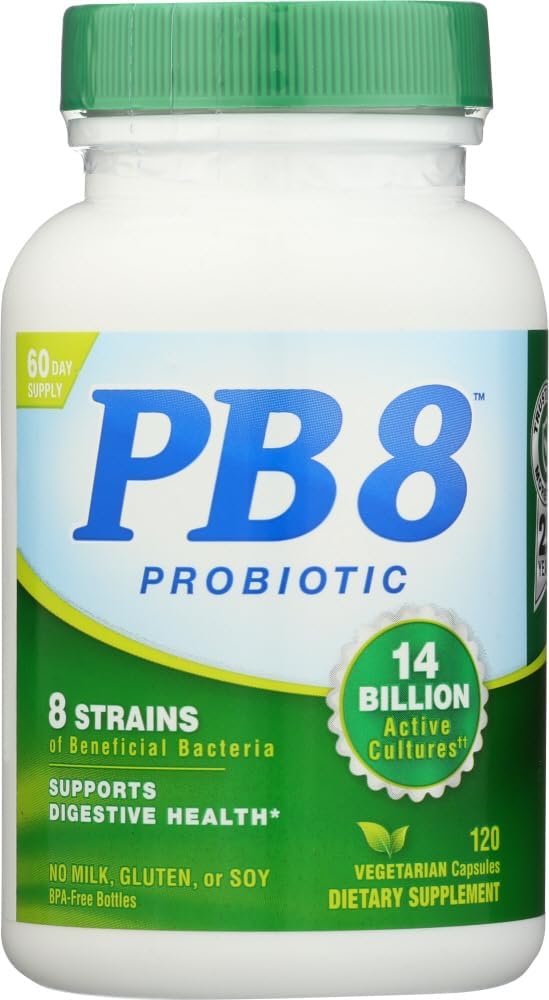 עכשיו Pb 8 Pro-biotic Acidophilus טבליות, Vegetarian, 120-countבק