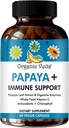 תוספי מזון אורגני Veda Papaya Leaf Plus - Blood Platelet Super Extracting Immune כמוסות עם Papaya Digestive Enzymes, Chlorophyll, Grape Seed Extractd Extract, ויטמין C - Bone Marrow & Gut בריאות - 60 ctctctct