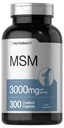 Horbäach MSM תוסף | 3000mg | 300 Coated Caplets | Methylsulfonylmethane עם Calcium | Vegetarian, non-GMO, Gluten Freeten