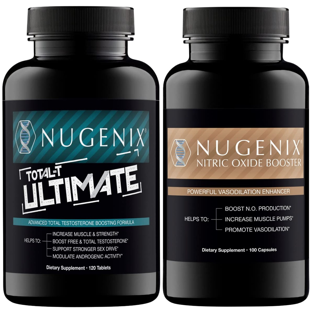 Nugenix Total-T Ultimate טסטוסטרון Booster for Men and Nitric Oxide Booster for Men