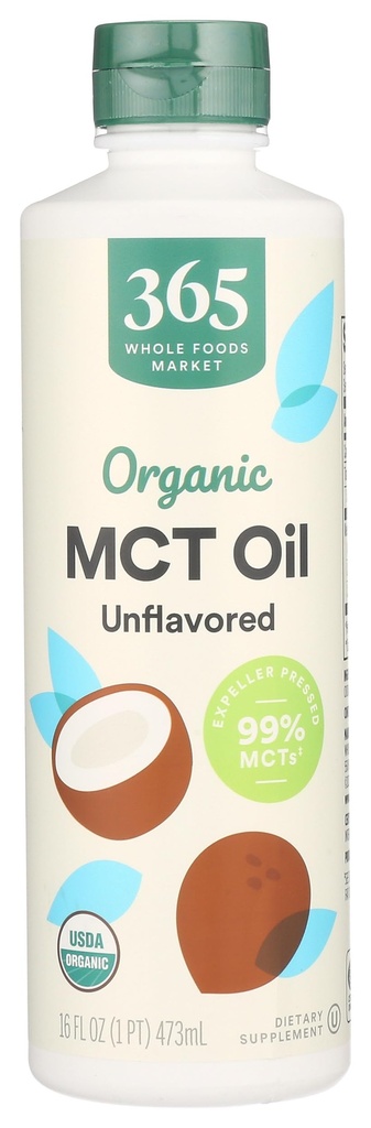 365 על ידי Whole Foods Market, MCT Oil, Unflavored, 16 Fl Oz
