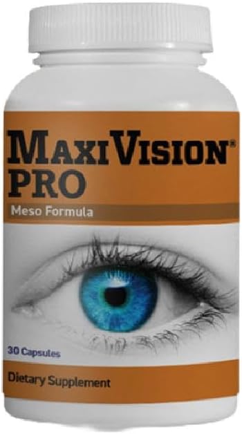 MaxiVision® PRO Meso Formula - Mesozeaxanthin - Lutein - Zeaxanthin - 30 קפסולות, 1 בקבוק (30 קפסולות, 30.00, Count)