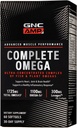 GNC AMP השלם אומגה, תומך בלב, משותף, בריאות המוח, 60 הרוזן