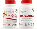 Full Life Reuma-Art X Strength and Echinacea כמוסות - תוסף תמיכה משותף - Echinacea Purpurea Extractea Extract - כשר, Gluten-Free - 90 Veggie קפסולות כל אחת