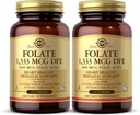 Solgar Folate 1,333 mcg DFE (Folic Acid 800 mcg) - 250 טבליות, Pack של 2 - תמיכה טרום לידתית - Non-GMO, טבעוני, Gluten Free, חלב, כשר - 500 סך כל המשרתים