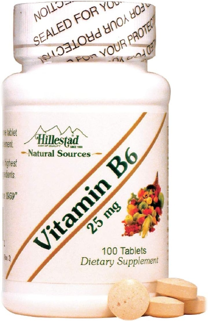 Dialyvite Hillestad Pharmaceuticals - ויטמין B6 25 מ"ג - 100 טבליות