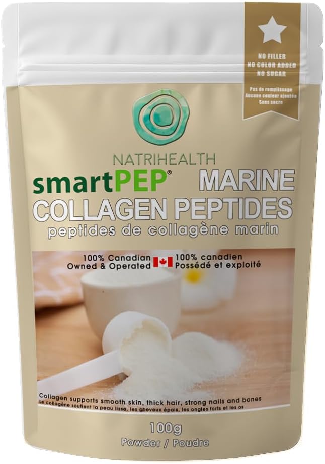 SmartPEP hydrolized Marine Collagen Peptides אבקת (100 גרם) Wild שנתפסו דגים, תוספת גבוהה של Marine Collagen, טעם, גדול עבור Skin
