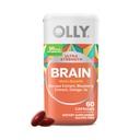OLLY Ultra Power Brain Softgels, Nootropic, תומך בתפקוד המוח בריא, זיכרון, מיקוד וריכוז, אומגה 3, ויטמינים B6 ו B12, 30 יום אספקת 60 הרוזן