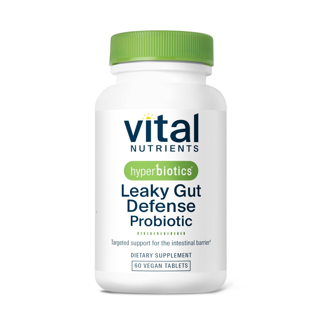 Hyperbiotics Vital Foodsents Leaky Gut תיקון תוסף פרוביוטיקה | Science Backed פורמולה מחזקת את גדר ההפרדה ואת בריאות Gut * מופחתת | 60 טבעוני הרוזן