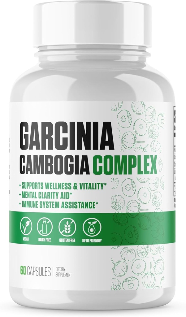 Garcinia Cambogia תוספת כוח | 1 New Garcinia Cambogia תוספת פלוס Potassium Chloride, Calcium Carbonate & Chromium Amino Acid