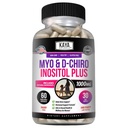 Kaya Naturals Myo & D-Chiro Inositol Plus תמיכה לנשים, ויטמין B8-60 קפסולות