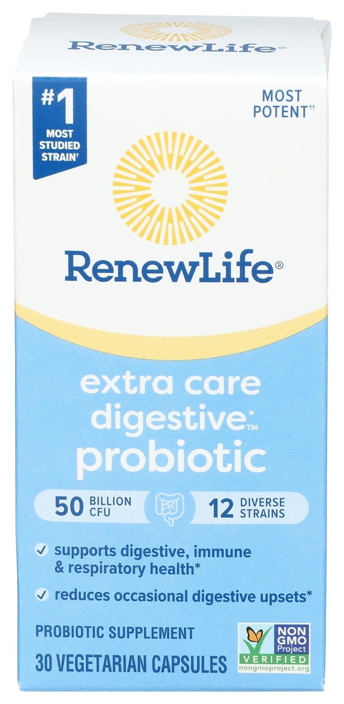 Renew Life Ultimate Plora תוספת טיפול פרוביוטי 50 מיליארד, 30 Ct