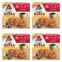 Atkins Blueberry Flavored Soft Baked Energy Bars, גבוה בחלבון חטיף, סוכר נמוך, חטיף סיבים גבוהים, חטיף חלבונים, 4 Packs (4 Bars כל אחד)