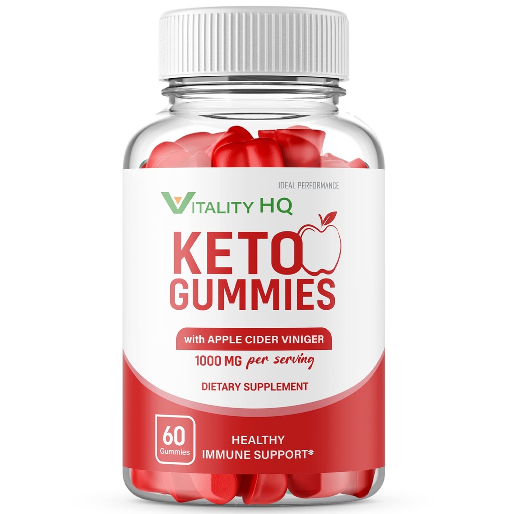 איורL PERFORMANCE HQ Ketos Gummies Vitality Ketos ACV חניכיים Vitality ACV מסטיק Vitality Ketos Gummies (60 מסטיק)