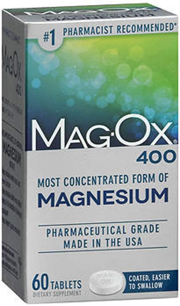 Mag-Ox 400 Magnesium, Tablet 60 כל אחד (חבילה of 3)