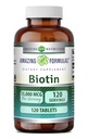פורמולה מדהימה תוסף ביוטין | 15000 Mcg Per Serve | 120 טבליות | Non-GMO | Gluten Free | Made in USA