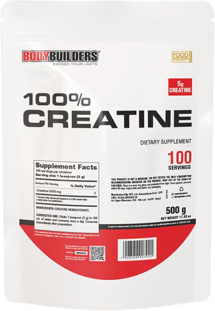 100% קראטין, Unflavored, 1.1lb, 100 משרתים
