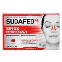 Exafed PE Sinus Hollandestion Tablets, כוח מקסימלי, non-Drowsy 10 מ"ג Phenylephrine HCI Decongestant for Sinus Stress & Nasalungestion הקלה, בשל קר או אלרגיות, 36 ctctct ctctctct ct ct.