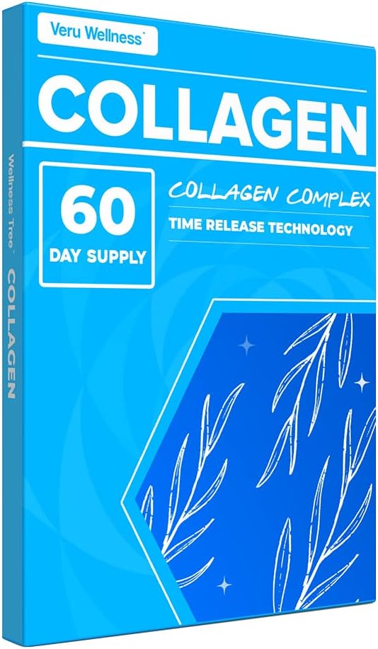 Veru Wellness Collagen Booster Patch - 60 יום - קל לשימוש - תמיכה עור, משותף, שיער וציפורים