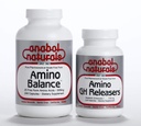 Physique Stack-Amino Balance 240 caps Complete Free Form פורמולה עם BCAA ו- EAA לשיקום שרירים. Amino GHReleasers 120 caps Pre-Workout עם L-Arginine ו L-Glutamine עבור Lean שריר צמיחה