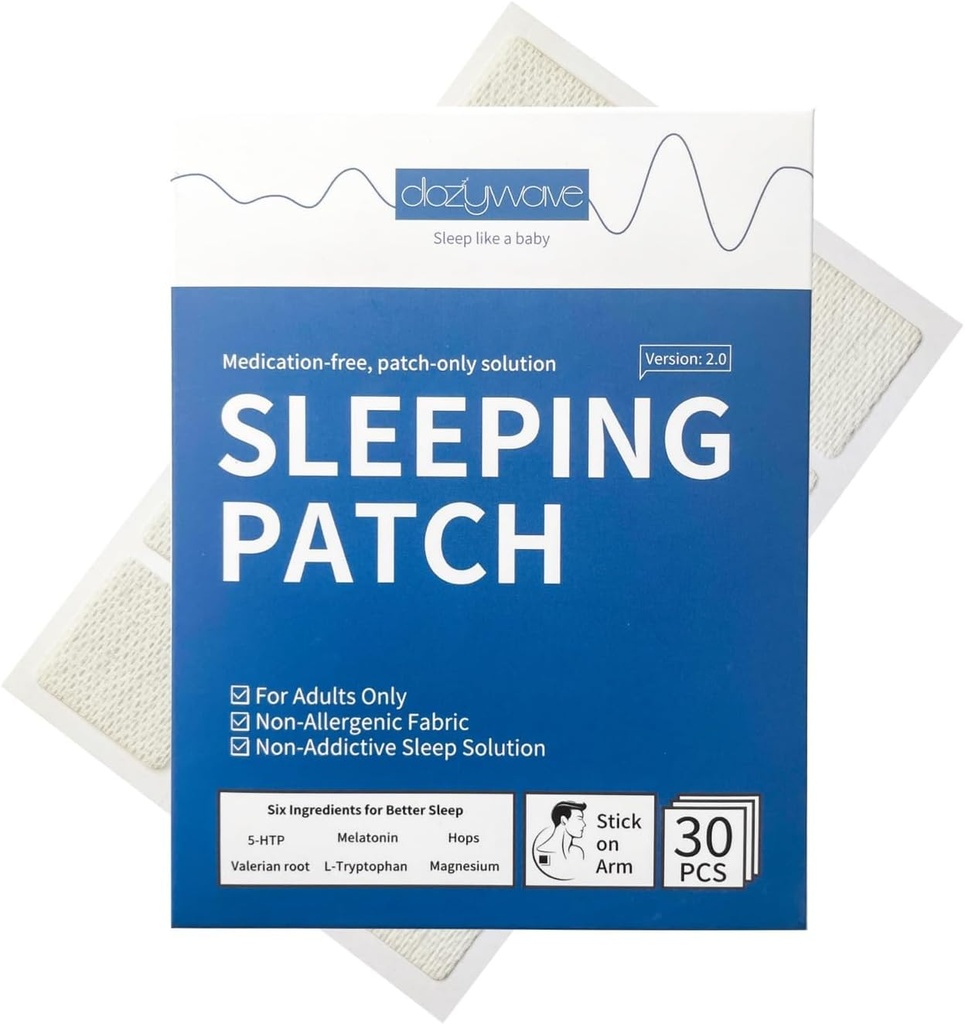Sleep Patches (30 פטס) עם מלטונין שינה סיוע למבוגרים