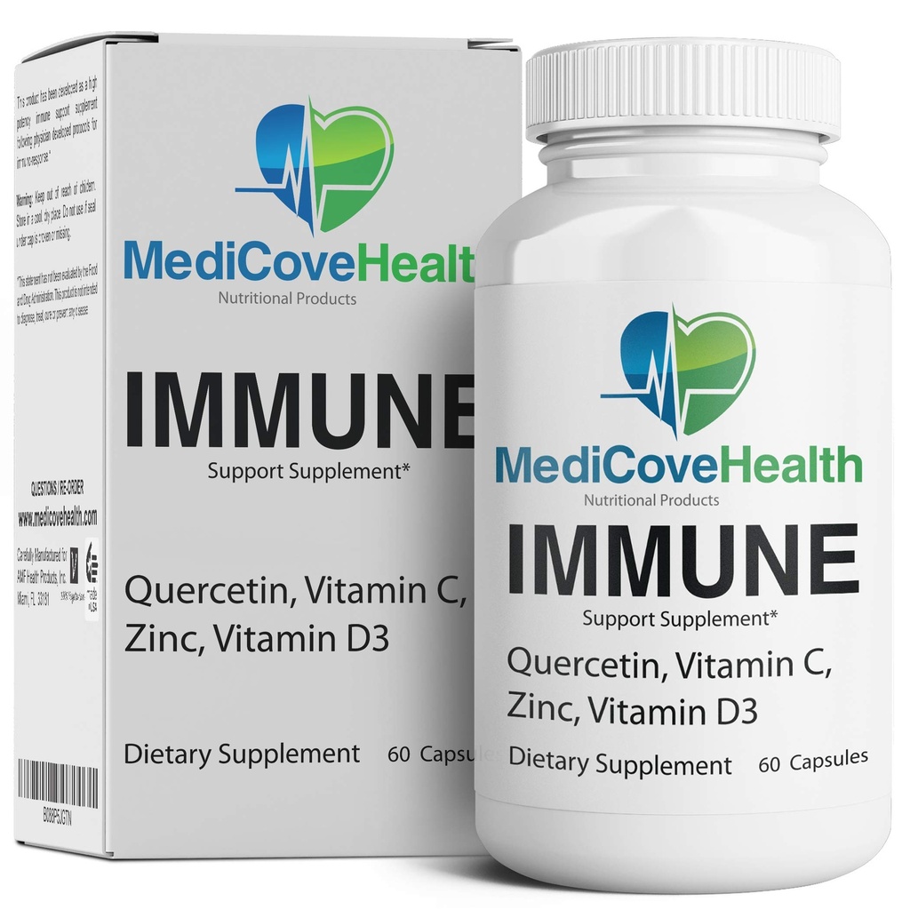השנהב Caps Immune Support: Quercetin, ויטמין C, Zinc, ויטמין D3