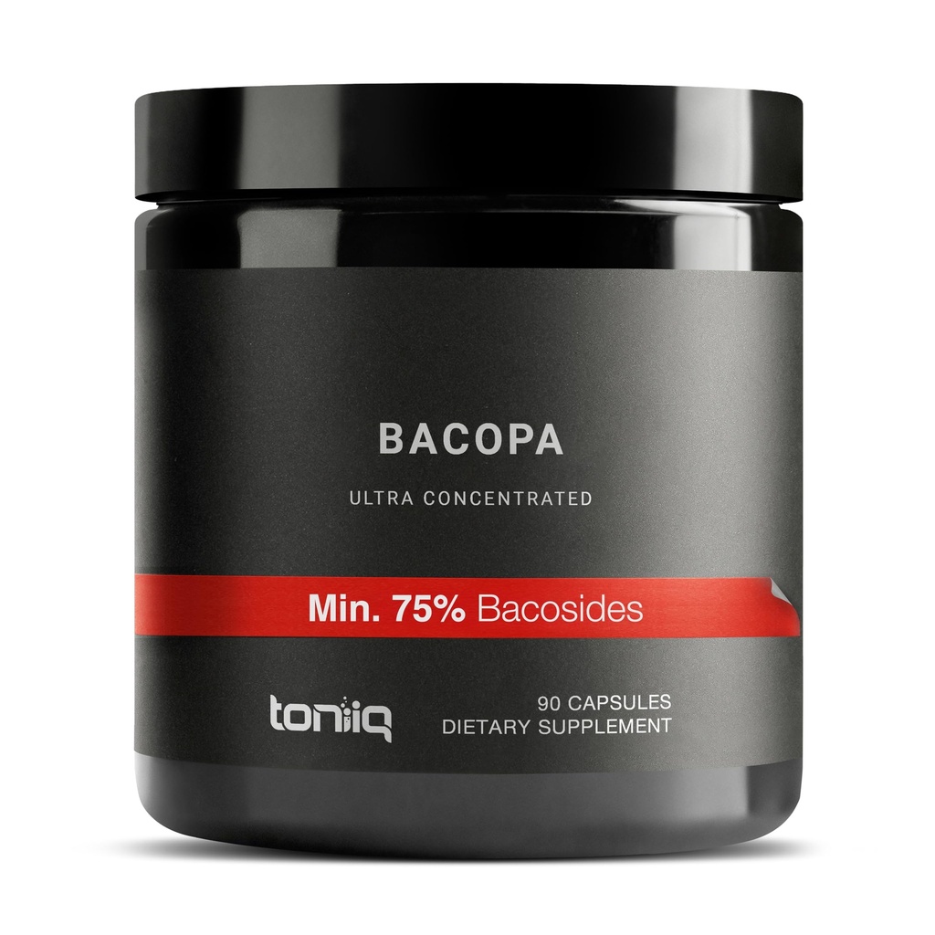 Bacopa - Ultra High Potency 45:1 לחלץ עם 75% Bacosides - ריכוז גבוה - מעבדה צד שלישי נבדק - 90 קפסולות