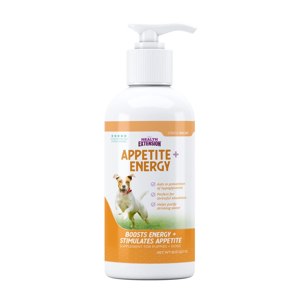 בריאות הרחבה תוספת מזון עבור כלבים, 8oz - Appetite & Energy Boost, מונע Hypoglycemia, עשיר עם ויטמין B