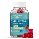 מתח חניכיים באותו יום מתח הקלה | Destress and Calm | Ashwagandha, GABA, Melatonin, l-theanine, Lemon Balm | סוכר חינם טבעוני 60 ct
