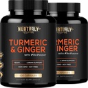 כורכום Turmeric Curcumin עם BioPerine & ג'ינג'ר, Black Pepper ו-95% Curcuminoids - תוספי מזון גבוהים Turmeric עבור Hearth - non-GMO, Gluten Free - 240 קפסולות