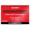 שריר AROMATEST טסטוסטרון Booster & Aromatase Inhibitor, תחתונים Estrogen, תומך בניין שרירים וכוח, החלפת הורמון נגד זיוף עבור גברים, 30 קפסולות נוזל