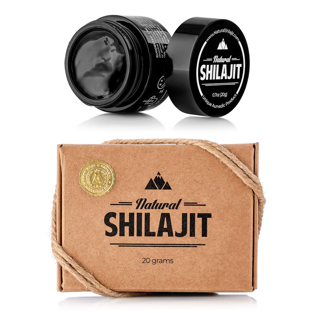 NATURAL SHILAJIT Resin - Shilajit for Men & Women with Fulvic Acid & Trace מינרלים, Plant Based Foodsents for Energy, Immune Support & Vitality Resin