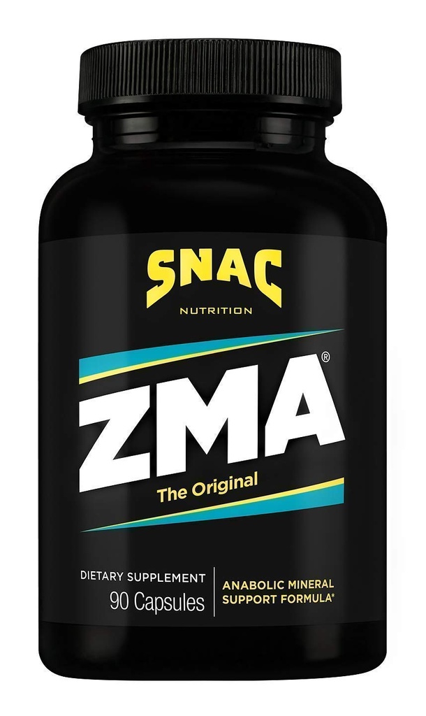 SNAC ZMA The Original Recovery & Sleep, מקדם התאוששות שרירים, Immune Support & Restorative Sleep with Zinc, Magnesium & ויטמין B6 (90 Veggie כמוסות)