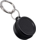 Metal Carrying Case - Portable Daily Travel Keychain Pill Holder Waterהוכחות, Small Container for Earplugs, Pills, Coins Compatible with Loop, Eargasm & Vibes, קומפקטי מיני Purse Pill Box (Black)