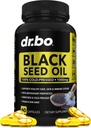 Black Seed Oil קפסולות טבעוניות - Pure Cold Pressed Black Seed Oil Nigella Sativa Cumin for Skin & Hair Health, 500 מ"ג, 1000mg Per קפסולות לשרת Blackseed Liquid קפסולות הליאל - 60 Softgels Pills Pills Pill