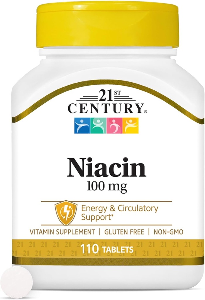 21st Century Niacin Tablet, 100 מ"ג, 110 Count