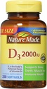 Nm Vit D 2000o Size 250ct Nature עשה ויטמין D 2000o 250ct