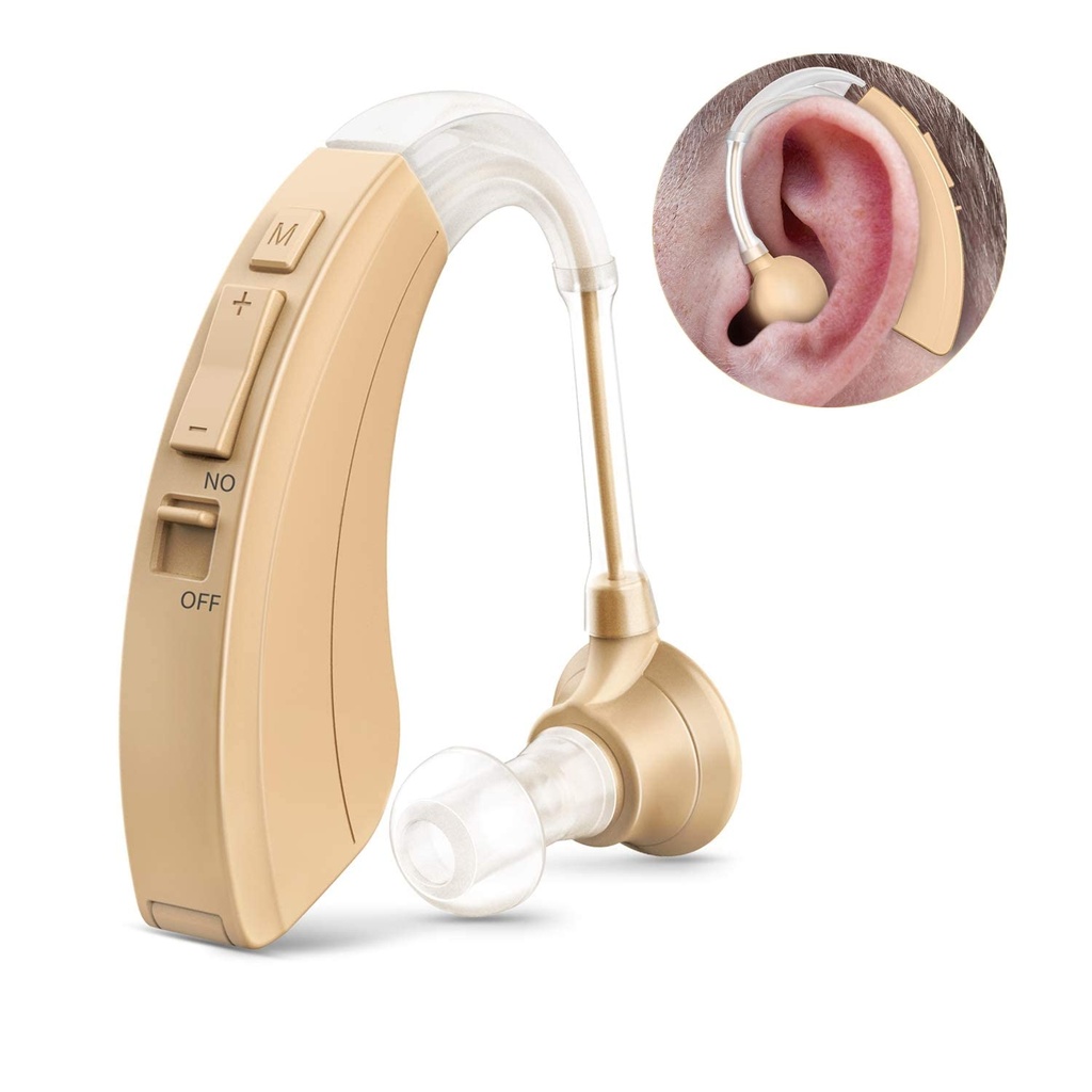 שמיעה Kituwant השמיעה עזרה עבור מבוגרים ומבוגרים, Digital Hearing Amplifier, השמיעה איידס עם Noise מבטל תפקוד וכרך מתואם, 500 שעות Per Battery Life ו-Talking Brush Included
