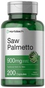 Horbaach Saw Palmetto Extract; 900 מ"ג | 200 קפסולות | Non-GMO ו- Gluten Glu Formula חינם | תוספת צמח מסורתי | מתוך Saw Palmetto Berries