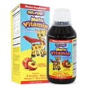 GirafKids נוזל Multivitamin לילדים בגילאים 4, 8oz - ויטמין ילדים יומי עם ביוטין, ויטמין A, B Complex, Folic Acid, אומגה 3 & Beta Glucan - דיאטת תוספת לילדים צמיחה ואנרגיה