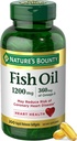 שמן דגים Bounty Fish אומגה 3 - תומך בריאות הלב, 1200 שמן דגים, אומגה 3, 200 Softgels (Pack of 1)