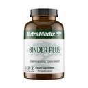 NutraMedix Binder Plus - כולל Toxin Binder & Body Detoxifier - Prebiotic Antioxidant Support + Inulin, Bentonite, Aloe Vera, הפעיל Charcoal, Fulvic מינרלים & Chitosan (120 קפסולות)