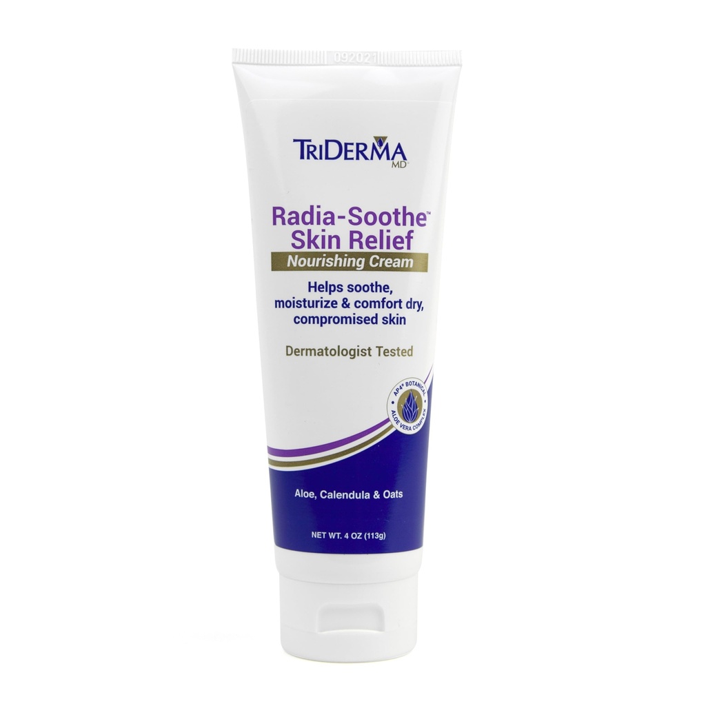 TriDerma Radia-Soothe Skin הקלה קרינת קרם, FSA אליגible Helps Relieve קרינה Burn, Radiodermatitis ואפקטי צד אחרים של העור מטיפול קרינה, ריח חינם, 4 oz tube tube