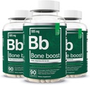 Essential Elements Bone Boost Health Supplement - תמיכה העצם ו- Calcium תוספת עם ויטמין D 3, K2, Cissus Quadrangularis עבור כוח העצם - 270 קפסולות (90 יום אספקה) (3-Pack)