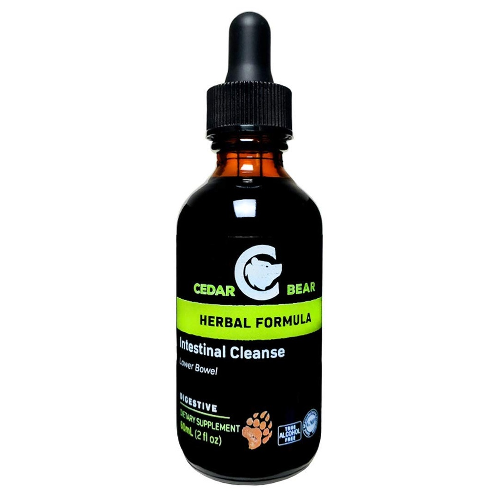 Cedar Bear Intestinal ניקוי תוסף צמחי נוזלי המנציח את הסביבה של מערכת העיכול, המאפשרת פלורה Beneficial Flourish 2 Fl Oz