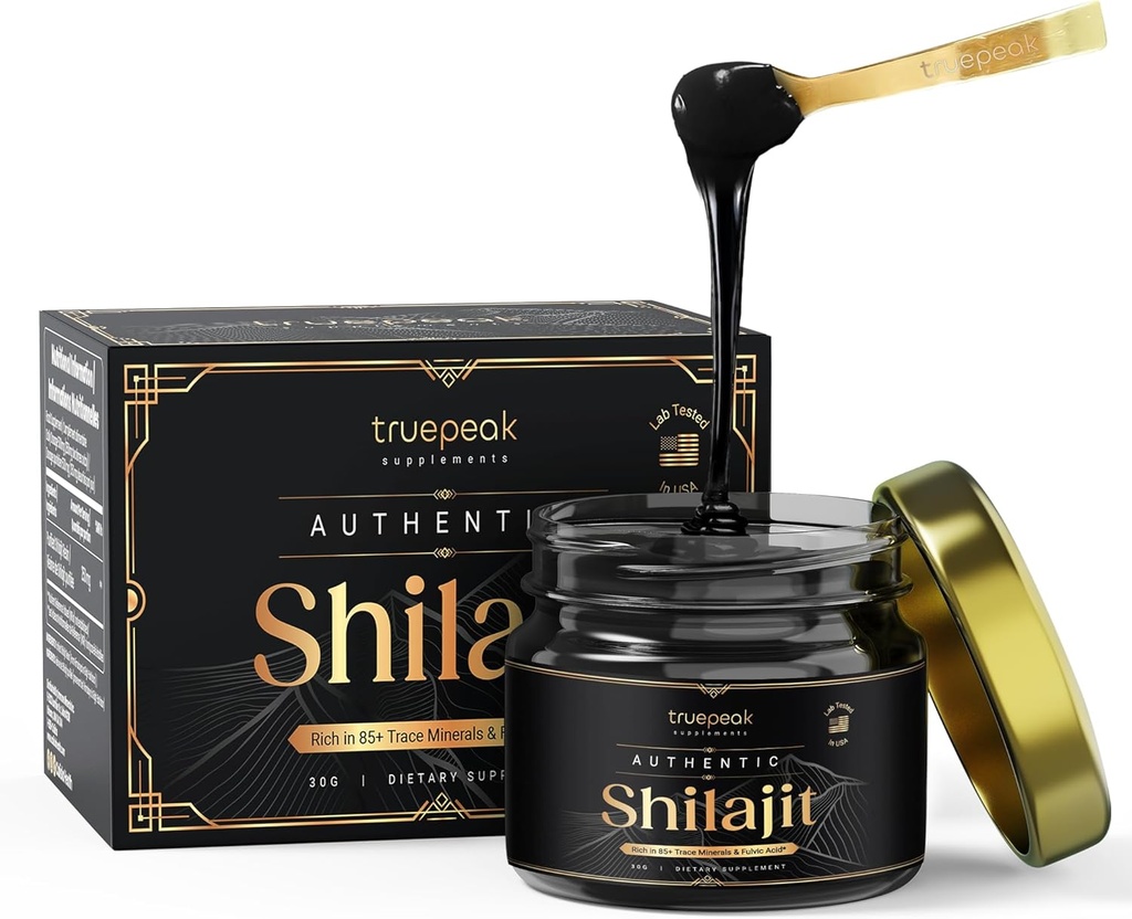 ההימלאיה Shilajit Resin - Gold כיתה, US-Lab מאומתים & Tested, 500 מ"ג כוח מקסימלי, 85 מינרלים Trace עם Fulvic & Humic Acid, אנרגיה & Immune תמיכה, 30g