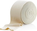 גודל התמיכה של אלסטיאלטי Tubular Bandage Size D, 10M Box - Natural Color (3 " X 33 רגל) עבור גידול תמיכה בברך גדול -Medium T High, Cotton Spandex