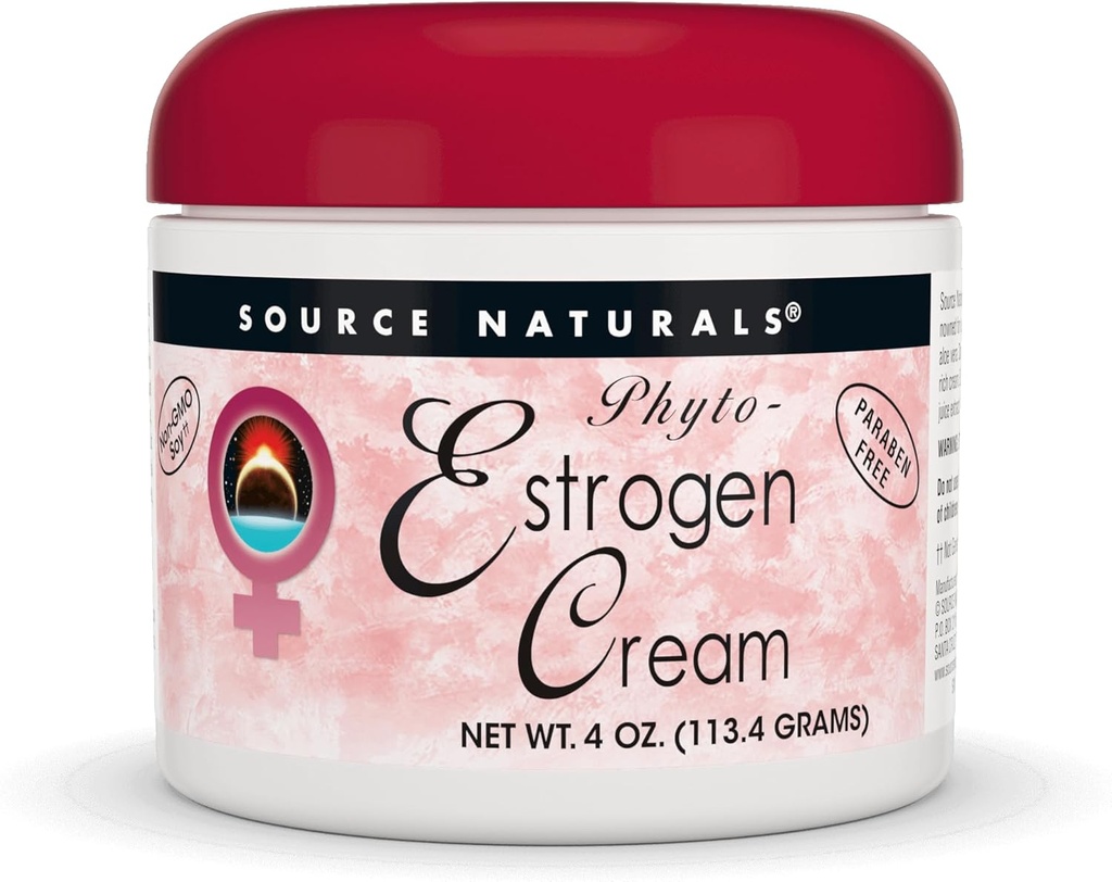 מקור טבעי Phyto-Estrogen Cream, Paraben-Free - 4 oz Cream