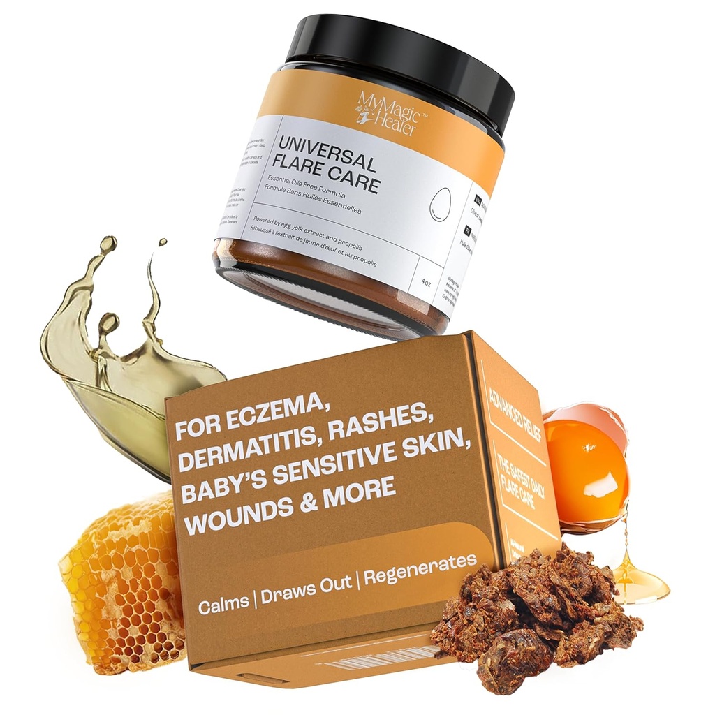 My MagicHealer Universal Flare Care | Essential Oil Free | סיוע עבור רש"י, אקסמה, Psoriasis, Hidradenitis Suppurativa, Impetigo, Dermatitis, Wound Care, Sensitive Skin w/Pros & Egg Yolk 4 ozdenitis Suppurativa, Impetigo, Dermatitis, Wound Care, Sensitive Skin w/Pros & Egg Yolk 4 oz 4 oz 4 oz 4 ozk 4 ozs 4 ozs 4 ozz